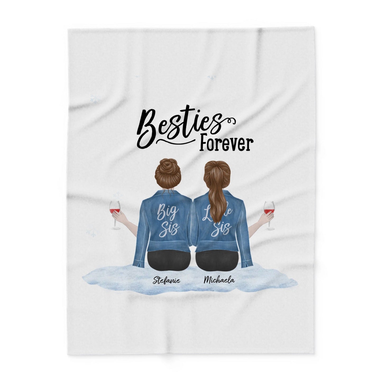 Personalisierte Schwester Geschenk Decke Kuschelige Fleece Plüschdecke Geschenkidee Geburtstag