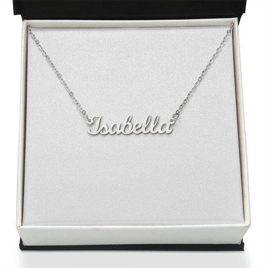 Personalisierte Namenskette Gold/Edelstahl Geschenkidee