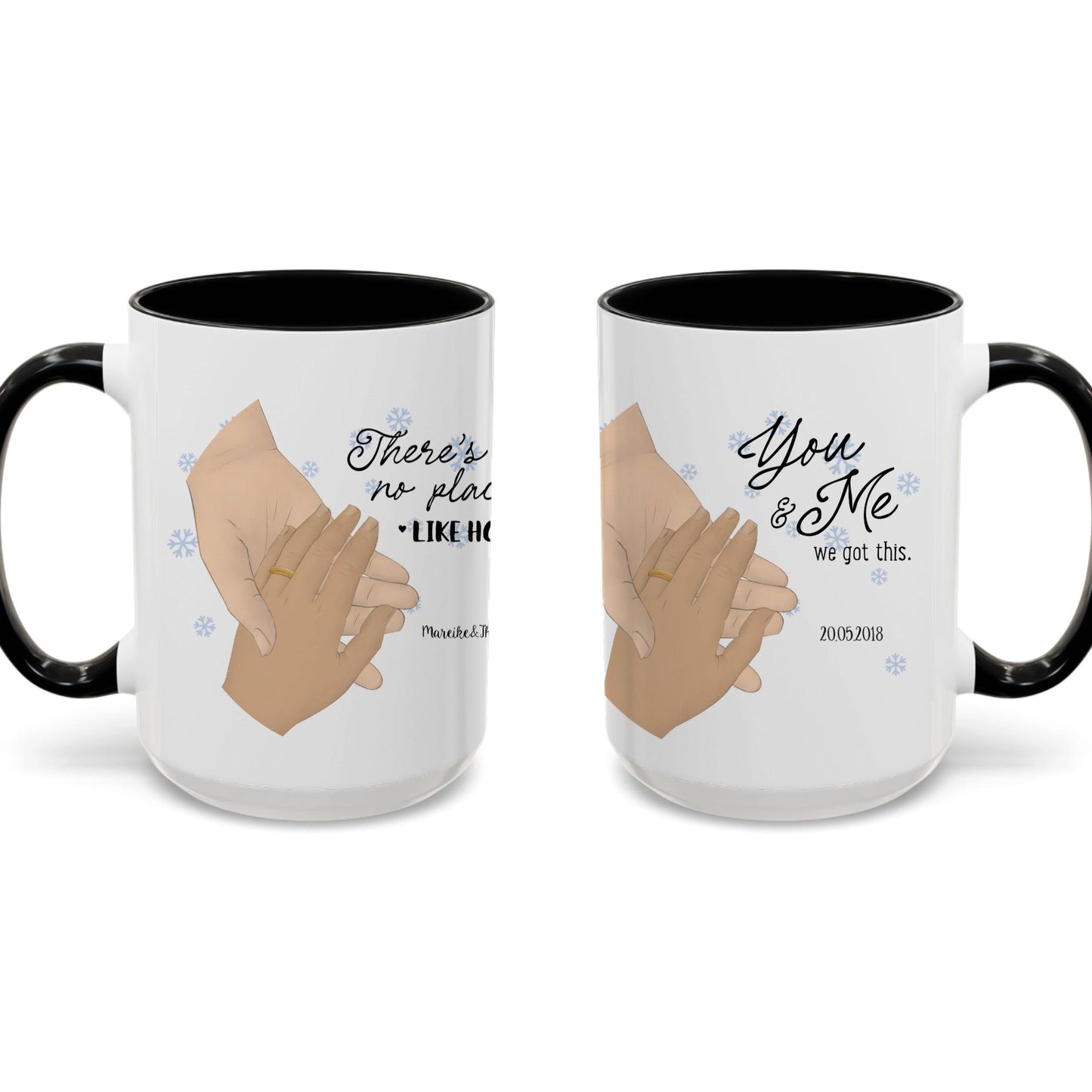 Personalisierbare Kaffeetasse für Paare – Einzigartiges Design für besondere Momente (11, 15oz)
