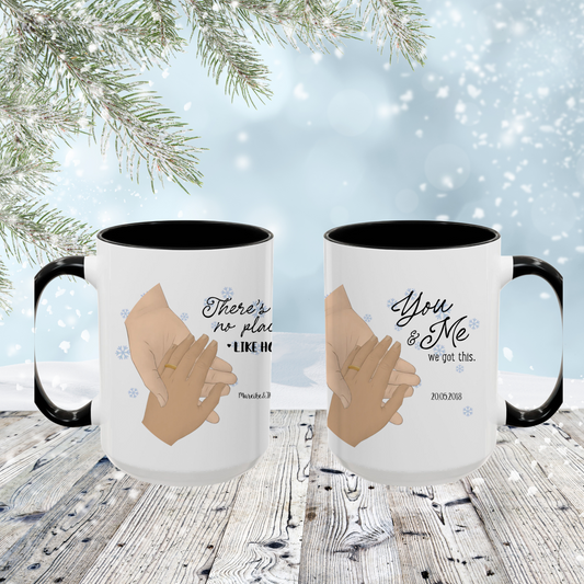 Personalisierbare Kaffeetasse für Paare – Einzigartiges Design für besondere Momente (11, 15oz)
