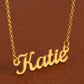 Personalisierte Namenskette Gold/Edelstahl Geschenkidee