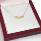 Personalisierte Namenskette Gold/Edelstahl Geschenkidee